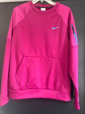 Nike Fuchsia Therma-Fit Pullover with Black Logo